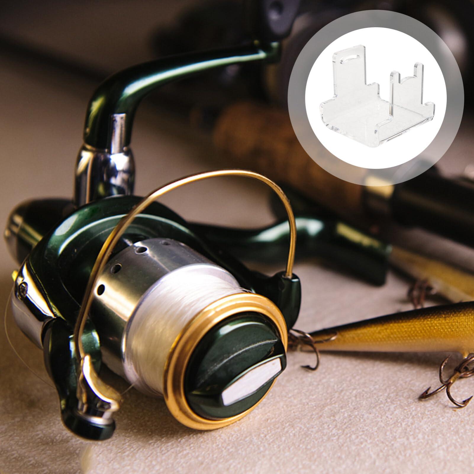 Angoily Angoily Fishing Gear Display Stand Reel Stand Fishing Gear Holder Fishing Reel Display Rack Reel Display Holder Fishing Reel Accessory Fishing Accessory Fishing Gear Stand