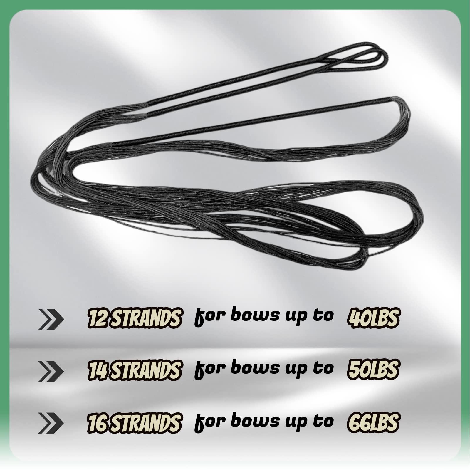 DEERACE DEERACE Traditional Recurve Bow String, AMO 58' (Actual Length 54'), 16 Strands (Recommended for up to 65 lbs)