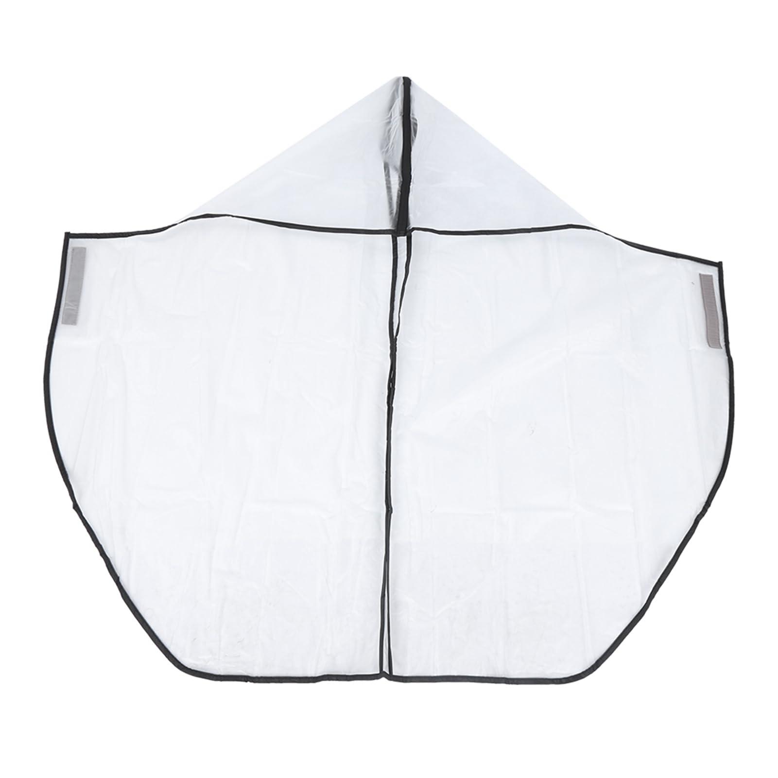 PerGar Golf Bag Rain Hood, Waterproof Golf Bag Rain Cover with Clear PVC, Golf Bag Rain Protection Cover for Golf Push Carts, Heavy Duty Club Bags Raincoat for Golfer