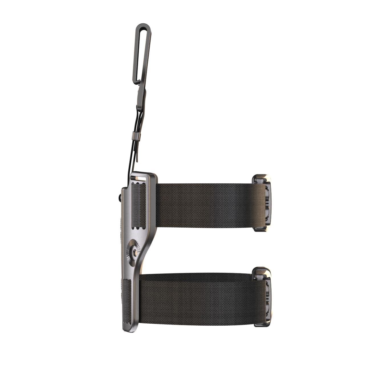 Orpaz Orpaz T40 Light Bearing Holster Left-Handed, Adjustable and Modular Holster with Flashlight Fits Most Pistols and Most Lights, Lasers, Sights and Optics (T40 Large, Drop-Leg)