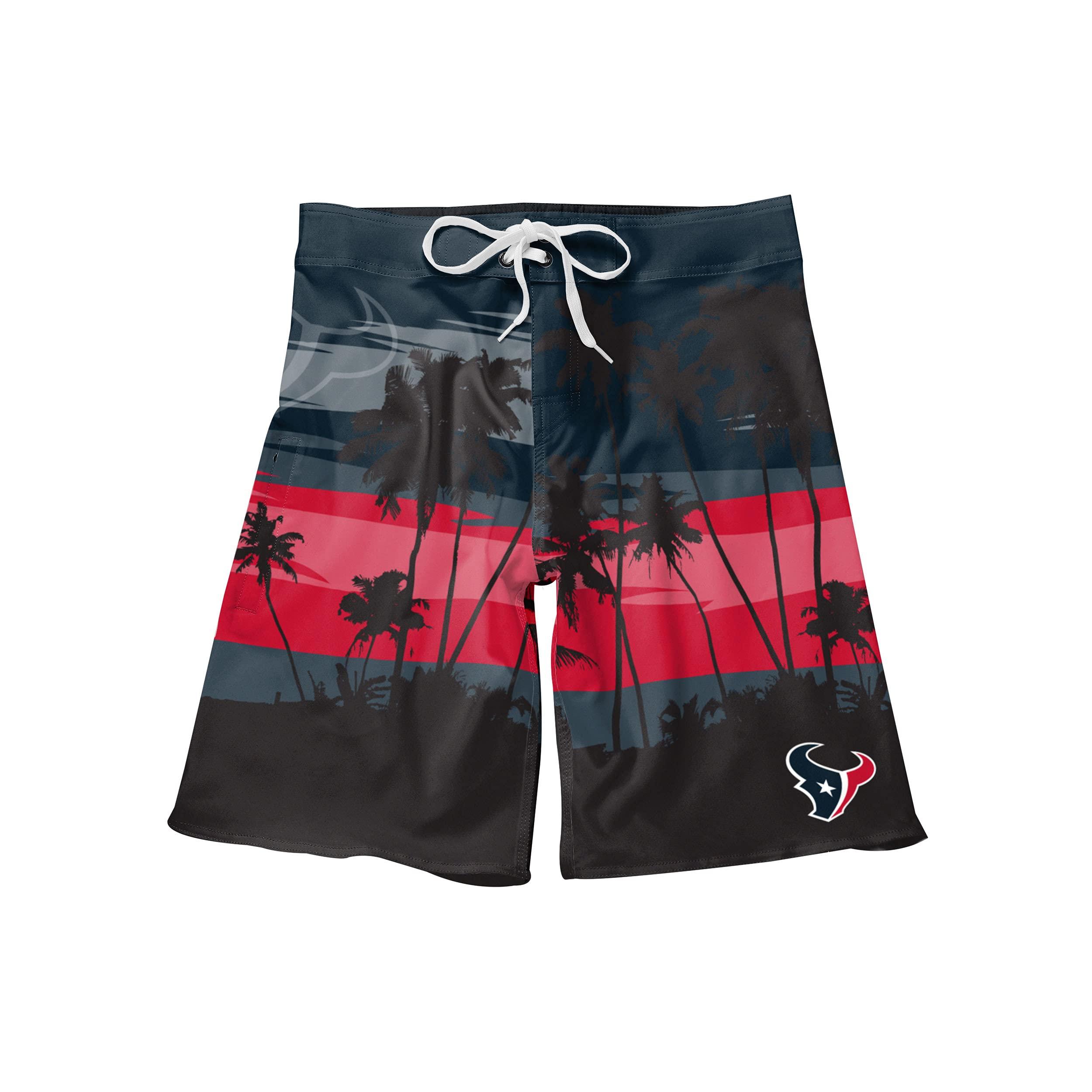 FOCO FOCO Houston Texans NFL Mens Sunset Boardshorts - XL