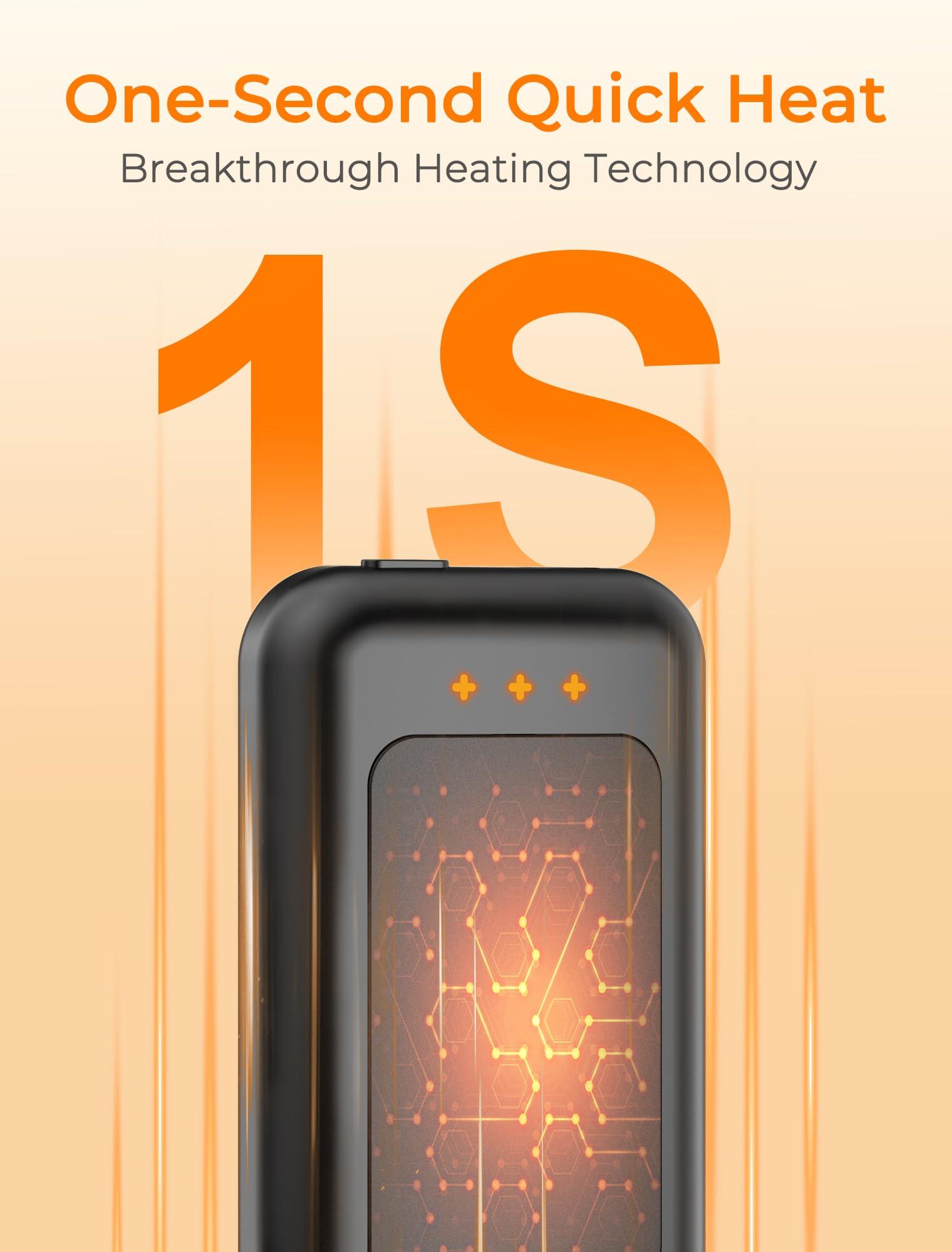 Jerritte Jerritte Electric Hand Warmers Rechargeable 1 Pack, Rechargeable Hand Warmer, 16 Hrs Portable Hand Warmer for Outdoor Camping Hunting Golf Accessories, Gifts for Women Men