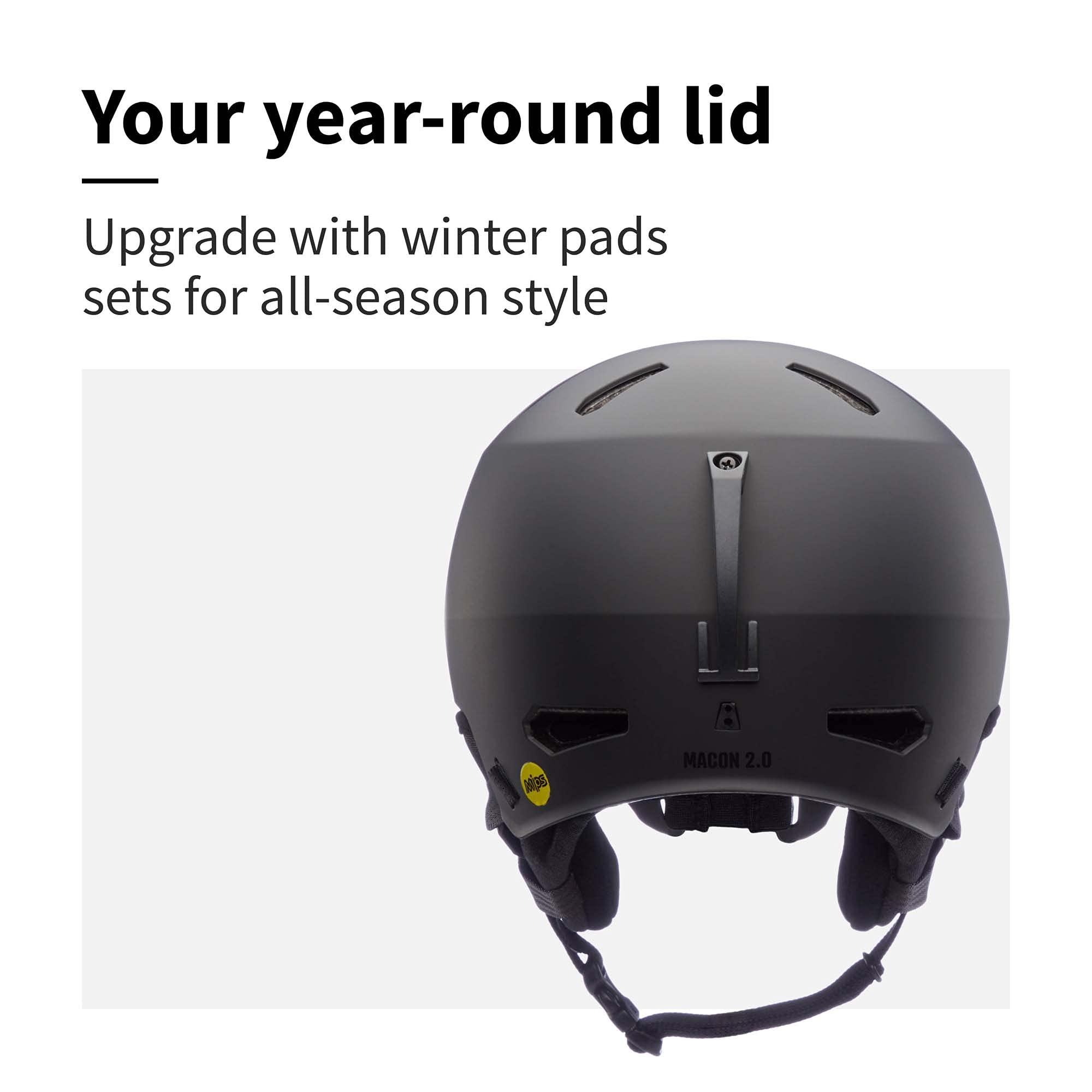 BERN Bern Macon 2.0 Adult Multisport Helmet for Bike, Skateboard, Scooter (Matte Black, Small)