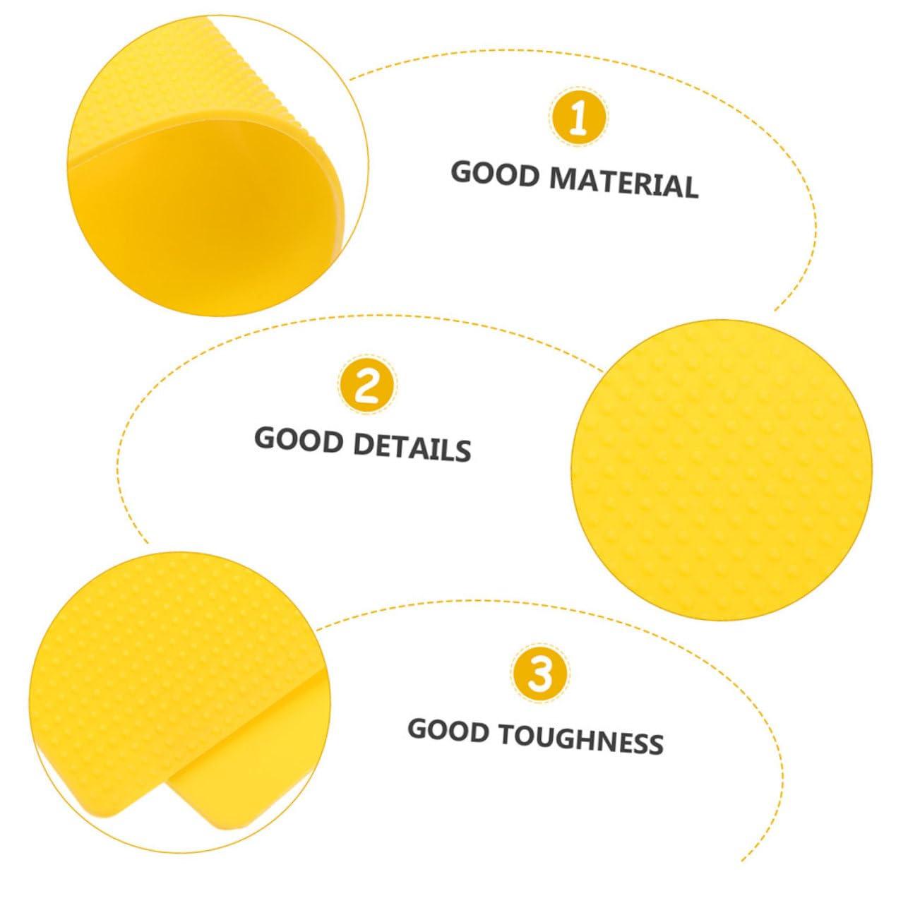 KICHOUSE KICHOUSE 8pcs Tennis Court Landmark Mat Soccer Training Markers Spot Markers Court Marking Kit Football Sign Markers Sports Court Tape Lines Training Markers Tennis Training Net Yellow PVC