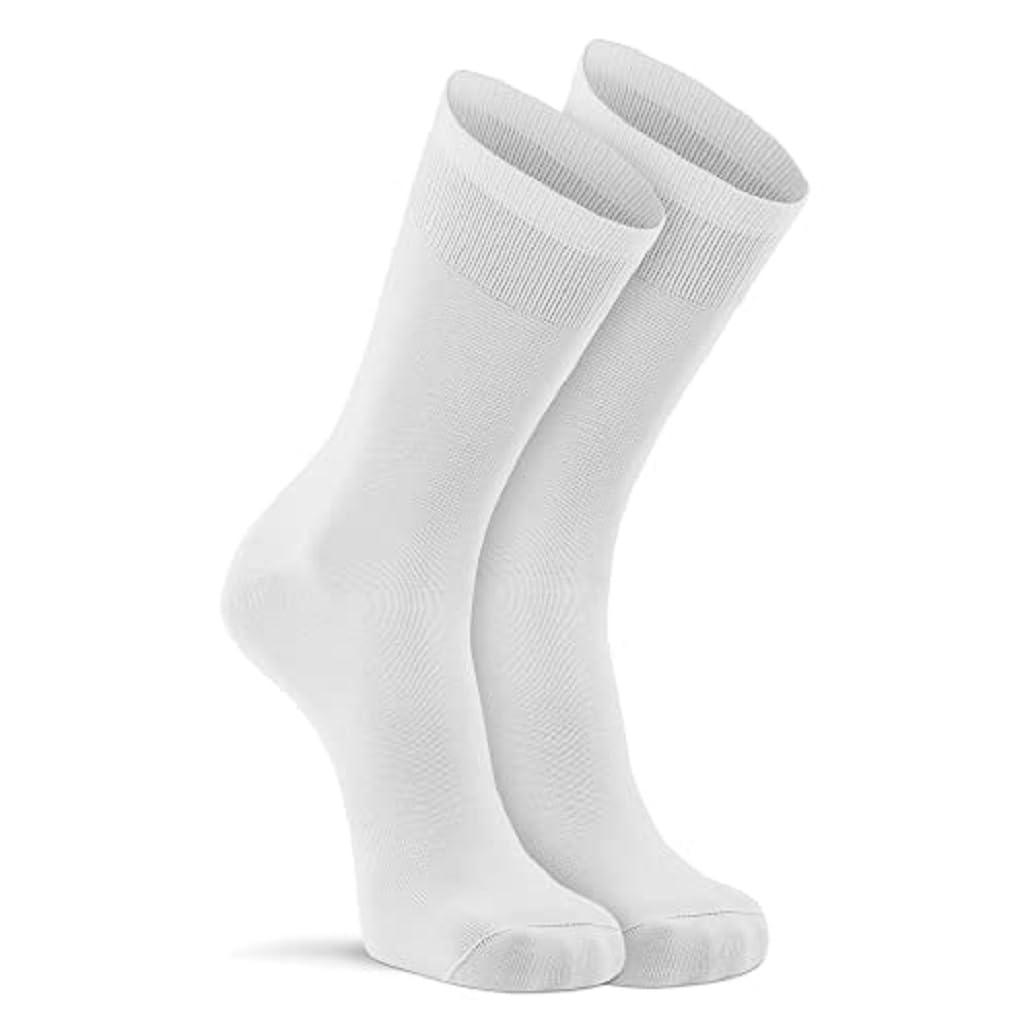 FoxRiver Fox River Wick Dry Crew Liner Sock, CoolMax Thin Fabric for Comfort, Breathable, Moisture Wicking, Performance Boot Socks, White, Small