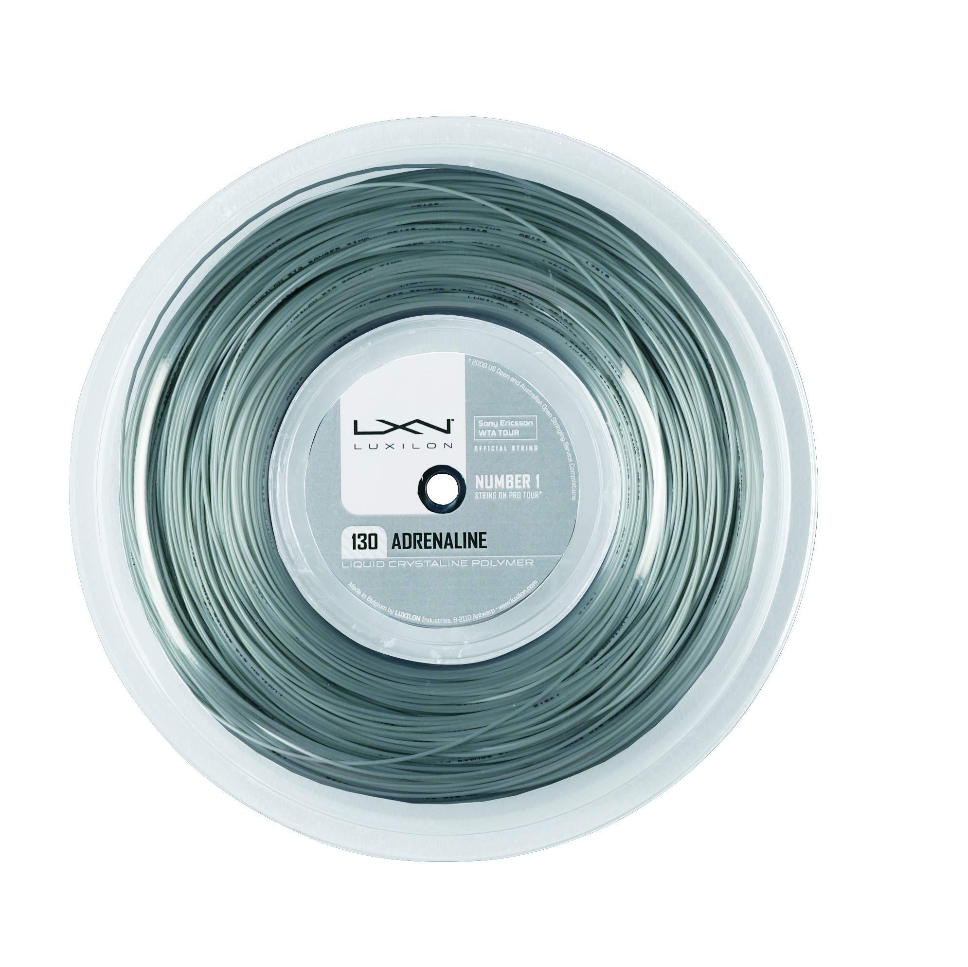 WILSON Luxilon Adrenaline 125 Tennis String - 200m Reel, Grey