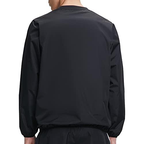 HOTSUIT HOTSUIT Men Sauna Suit Sweat Suits Durable Gym Exercise Workout Jacket, Black, 5XL