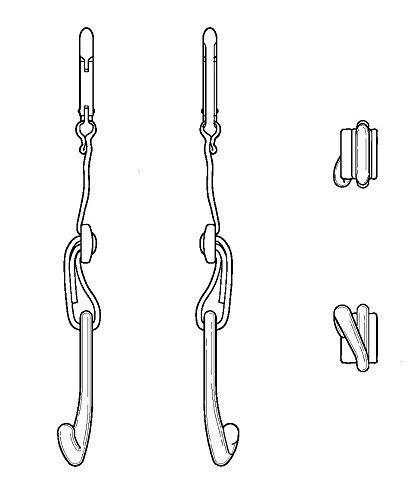 MAXOPS MAXOPS A Pair of Patented CJ Fence Hooks for Bat Bags, Tennis Bags, Water Bottles and Camping