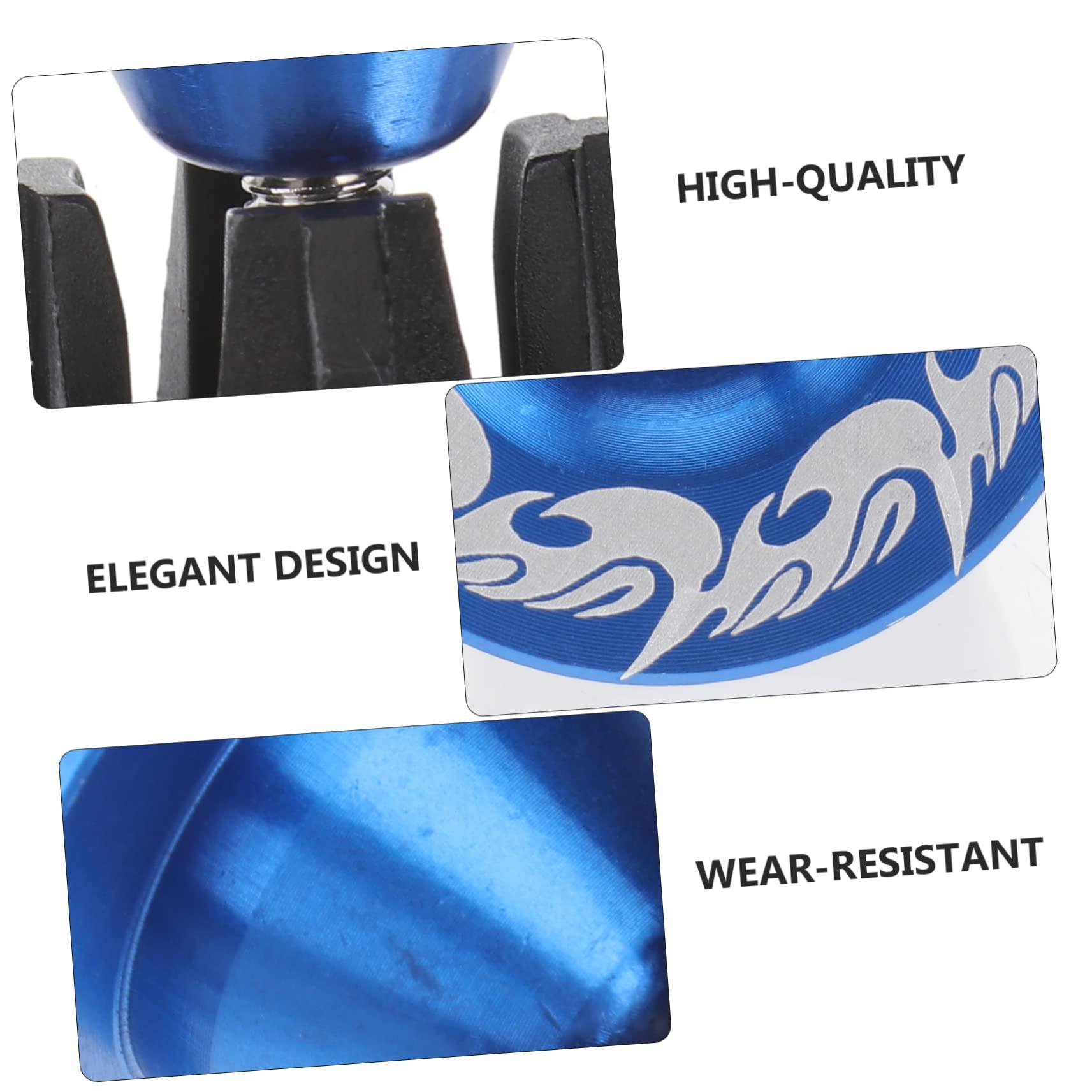 HANABASS HANABASS Aluminum Alloy Bar End Plugs for Mountain Road Bikes Lightweight Durable Caps with Silver Ring Easy to Install Handlebar End Caps Blue