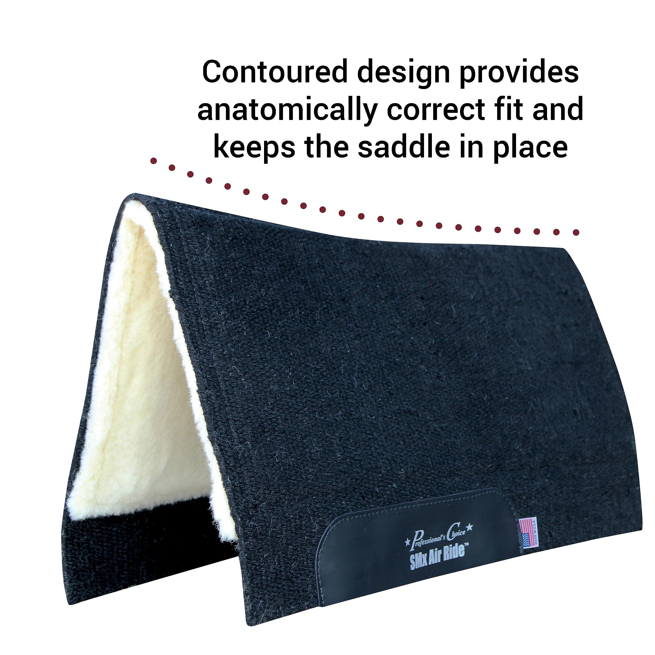 Professional\'s Choice Professional\'s Choice Saddle Pad SMx Air Ride 30\" X 34\" Black CXB-30