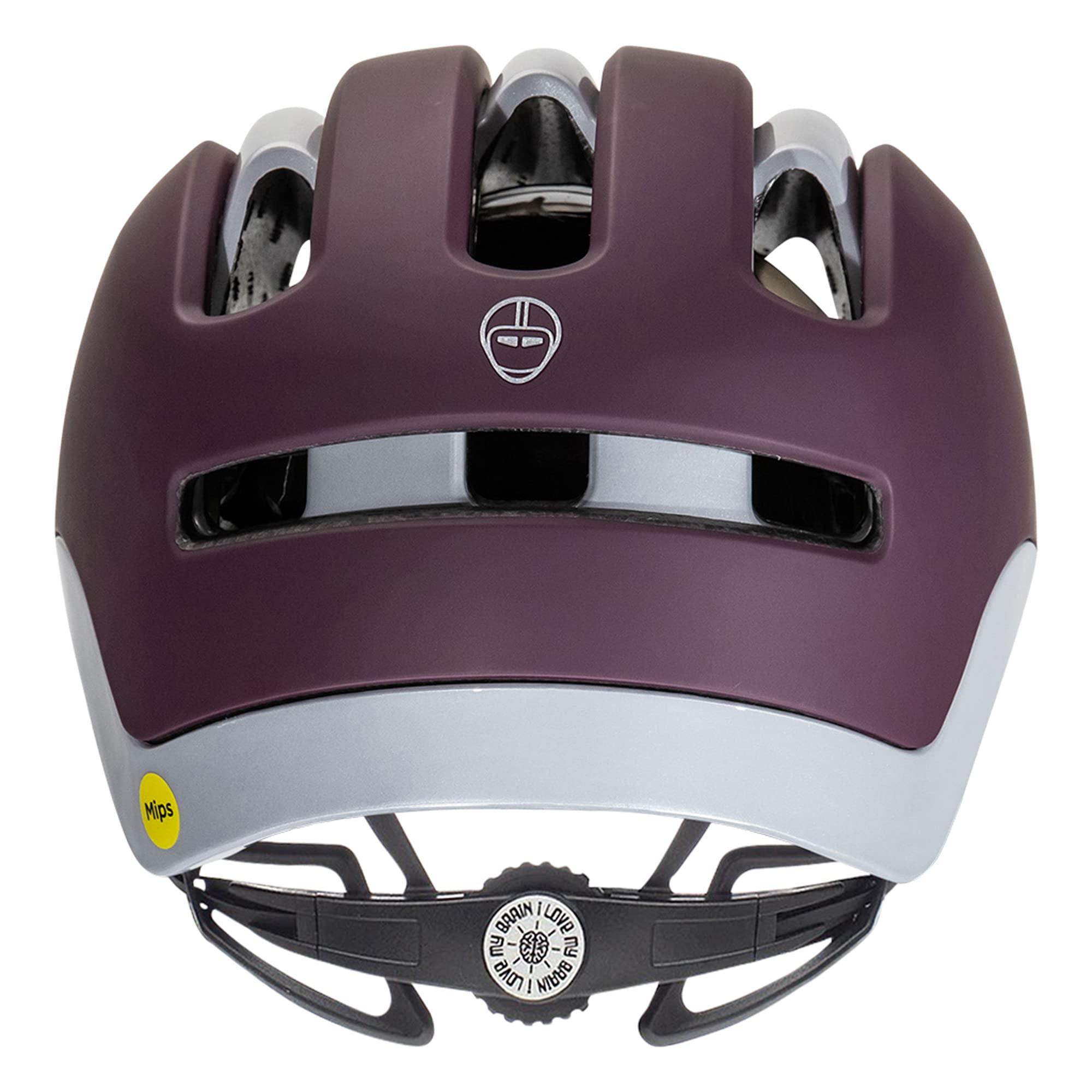 Nutcase Nutcase, VIO Adventure Bike Helmet and MIPS Protection for Road Cycling and Commuting - Plum MIPS - Large/Extra Large
