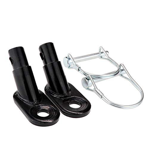 Biange Biange Bike Trailer Hitch Connector, Cycling Adapter Accessories (2 Pack, Black)