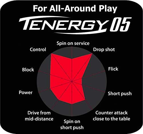 Butterfly Butterfly Tenergy 05 Table Tennis Rubber Table Tennis Rubber | 1.7, 1.9, or 2.1 mm | Red or Black | 1 Table Tennis Racket Rubber Sheet | Professional Table Tennis Rubber