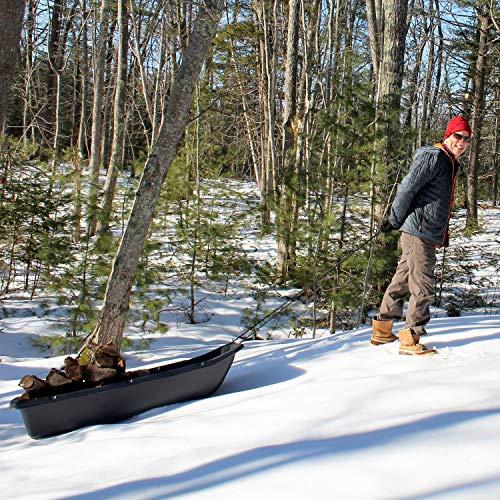 Flexible Flyer Flexible Flyer Large Utility Pull Sled. Ice Fishing, Deer Hunting, Firewood, Work Cargo, 60”