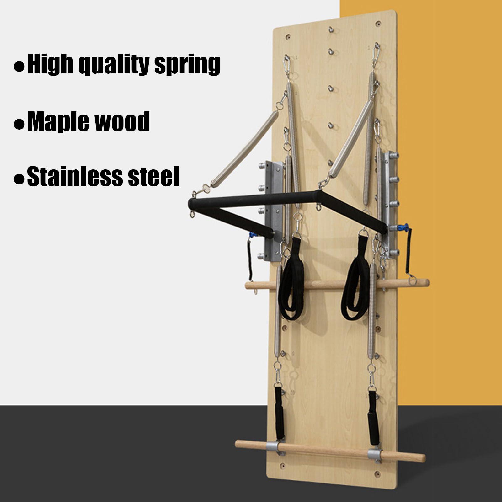 SwAcch SwAcch Wall Mounted Pilates Spring Board Reformer Exercise Equipment, Yoga Wall, Resistance Exercise System for The Home Studio and More