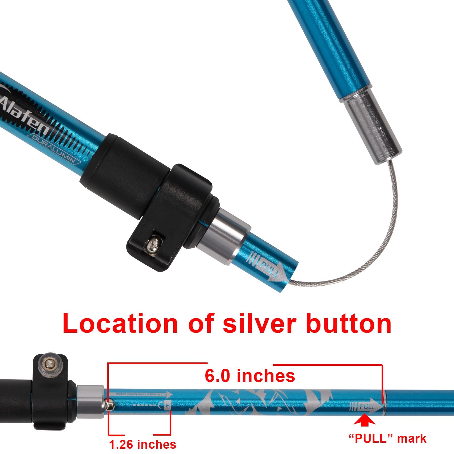 A ALAFEN A ALAFEN Walking Stick - Collapsible Trekking Pole for Men and Women,7075 Aluminum Hiking Stick for Seniors