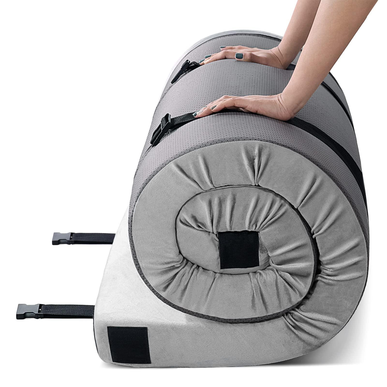 KingChii KingChii CertiPUR-US Memory Foam Camping Mattress, Portable Roll Up Travel Car Camping Mattress Sleeping Pad & Floor Mattress, Cot Mattress Guest Bed for Sleepover with Waterproof Cover & Travel Bag