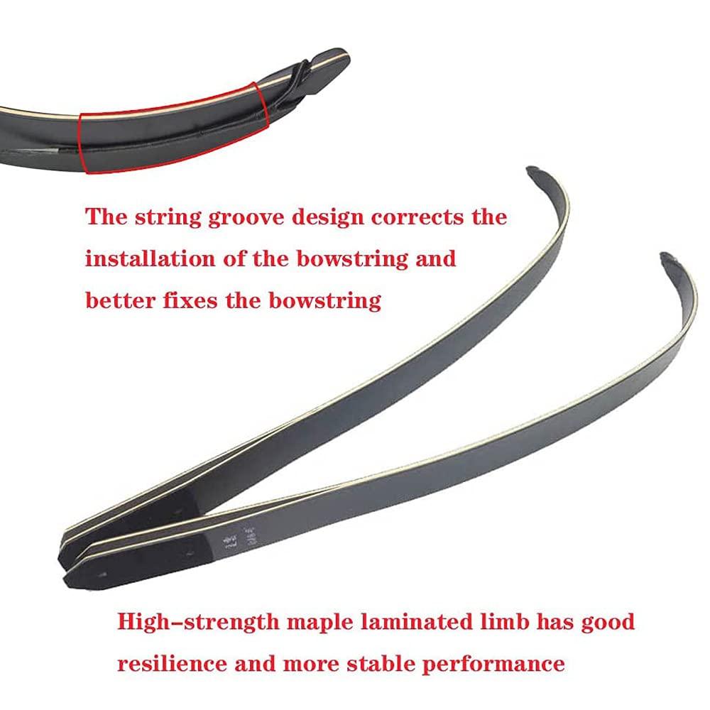 AMEYXGS 60 Inch Takedown Recurve Bow Draw Weight 25-65lbs Traditional Wood Longbow with Bamboo Core Limbs Right Left Hand American Hunting Longbow (35 Lbs, Right Hand)