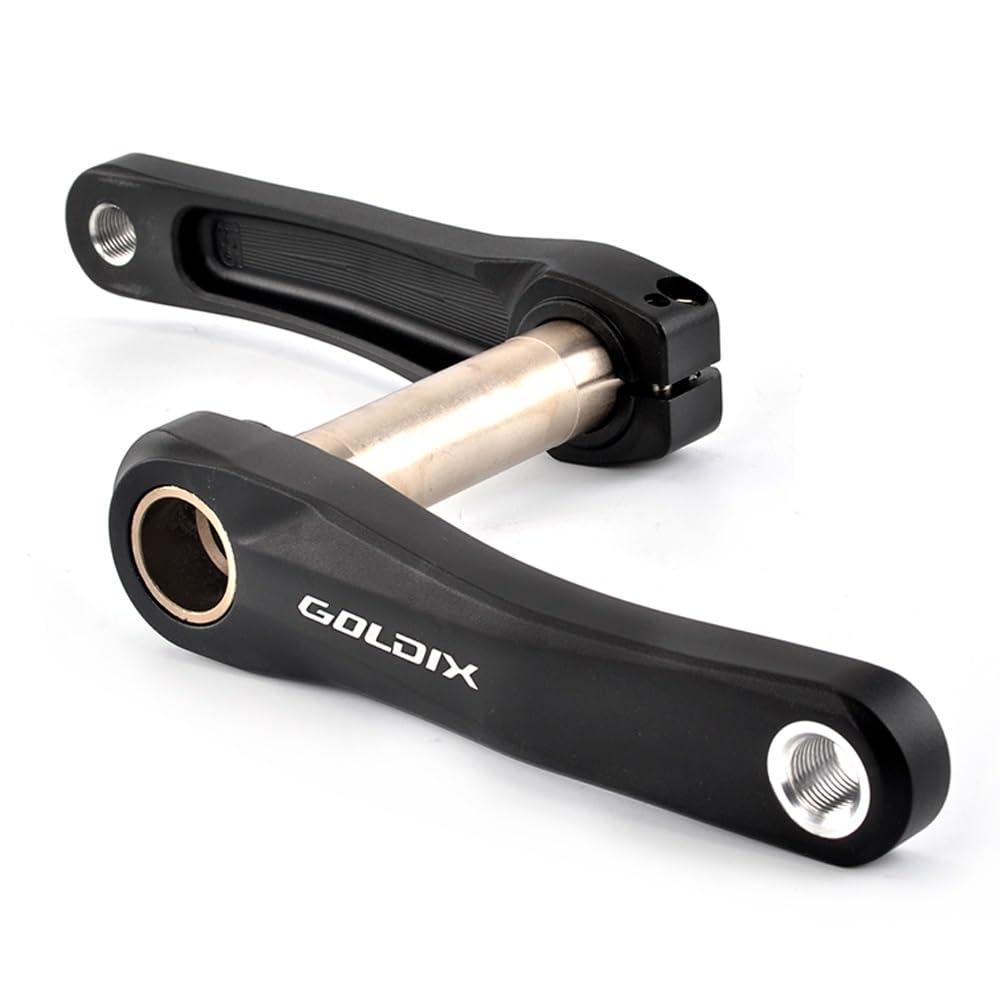 LSRRYD LSRRYD GXP Crank Arm Bicycle 110mm 127mm 140mm 150mm 155mm 160mm Premium Aluminum Alloy Left Right crankarm Crank for Mountain Bike Road Bike (Color : Black, Size : 127mm)