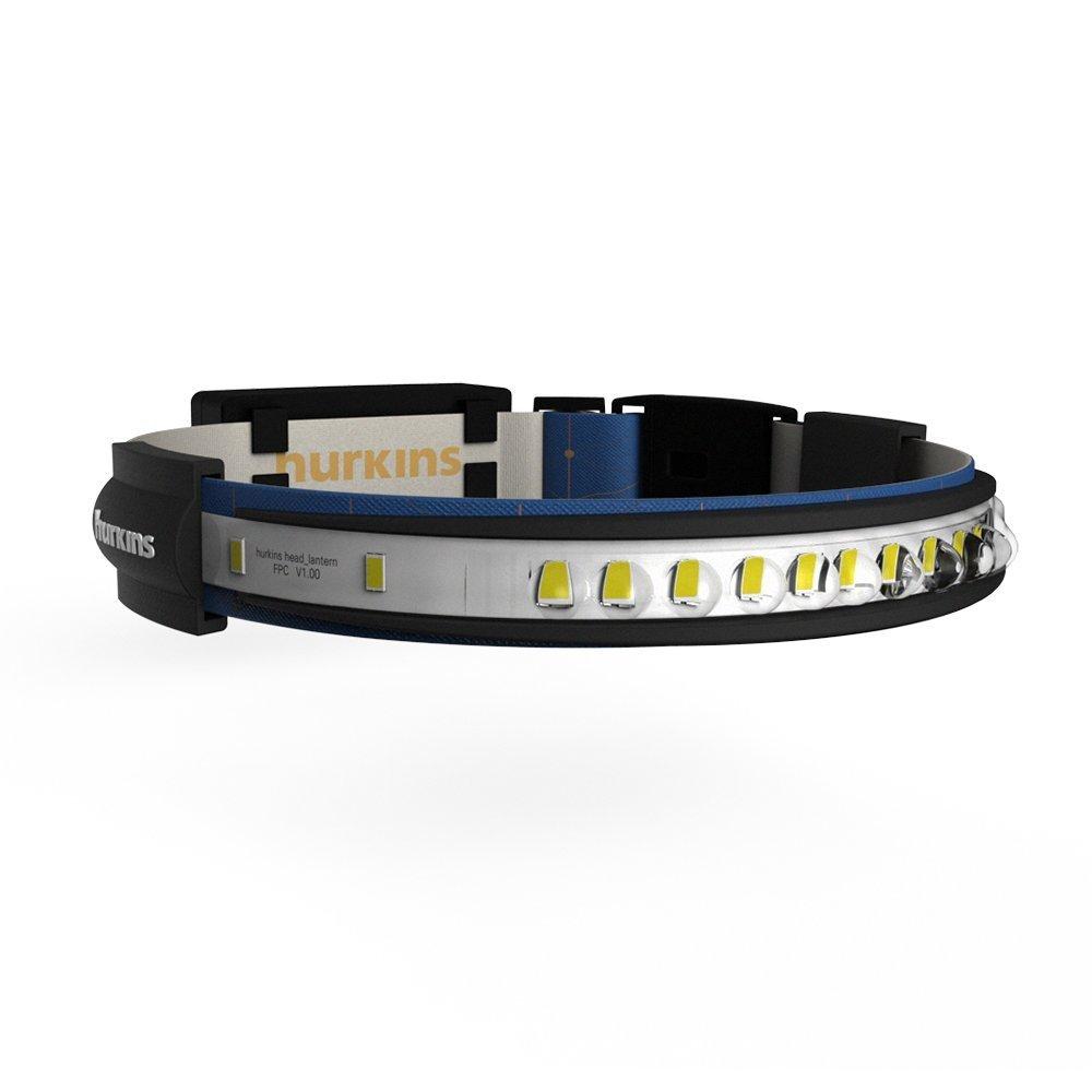 hurkins hurkins Orbit 2025 Edition Headlamp 210 Wide Beam + 60 Focus Light, 1020 Lumens, USB-C Rechargeable, IP56 Waterproof, Lightweight LED Headlamp for Camping, Work, Running, Outdoors (Navy)