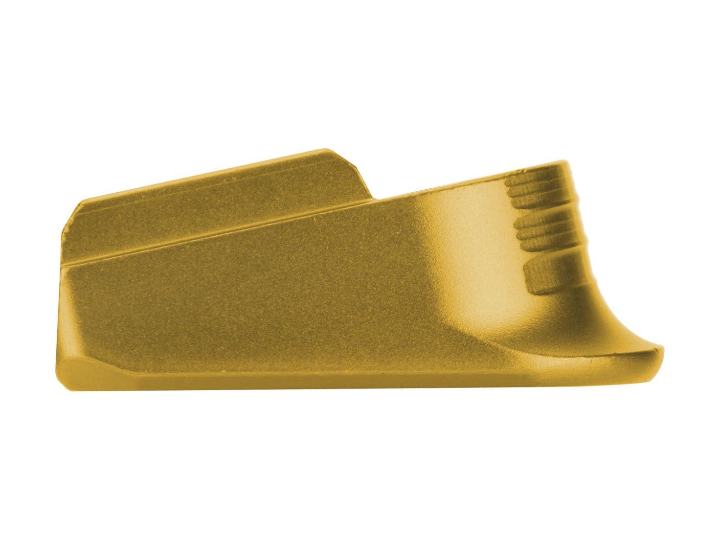 NDZ Performance NDZ Performance Magazine Base Plate Finger Extension for Sig P365 .380 ACP, Laser Engraved Anodized Aluminum in Gold - Trucker Mudflap Girl