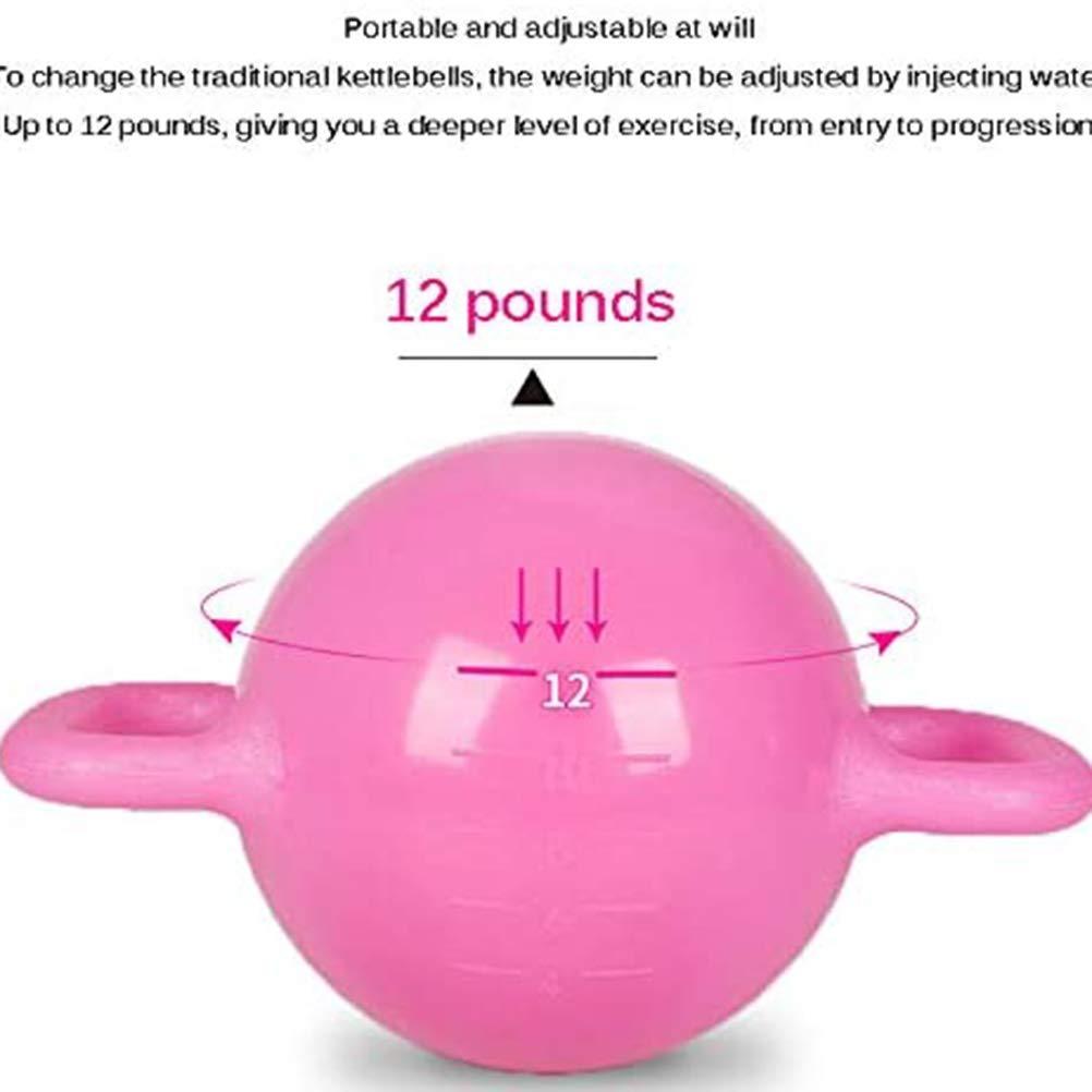 Kettlebells Kettlebells AGYH Portable Inflatable Kettlebell, Adjustable Weight For Water Injection 6-12LB, Two-handle Pilates, Yoga Training Equipment (Color : Green)