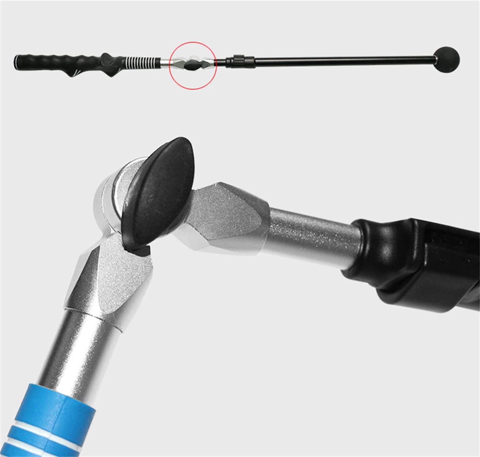 LEDWII Golf Swing Training Aid,Golf Swing Trainer,Golf Swing Trainer, Golf Training Aid to Improve Hinge, Forearm Rotation, Shoulder Turn, Foldable Golf Swing Training Aid Stick,Durable Golf Tr-ainer,E