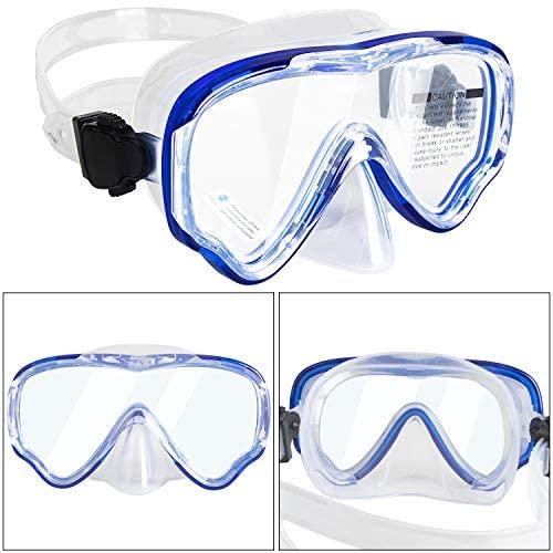 Peicees Peicees Swimming Goggles with Nose Cover for Kids, Youth Anti Fog Swim Goggles Snorkel Diving Mask for Boys Girls