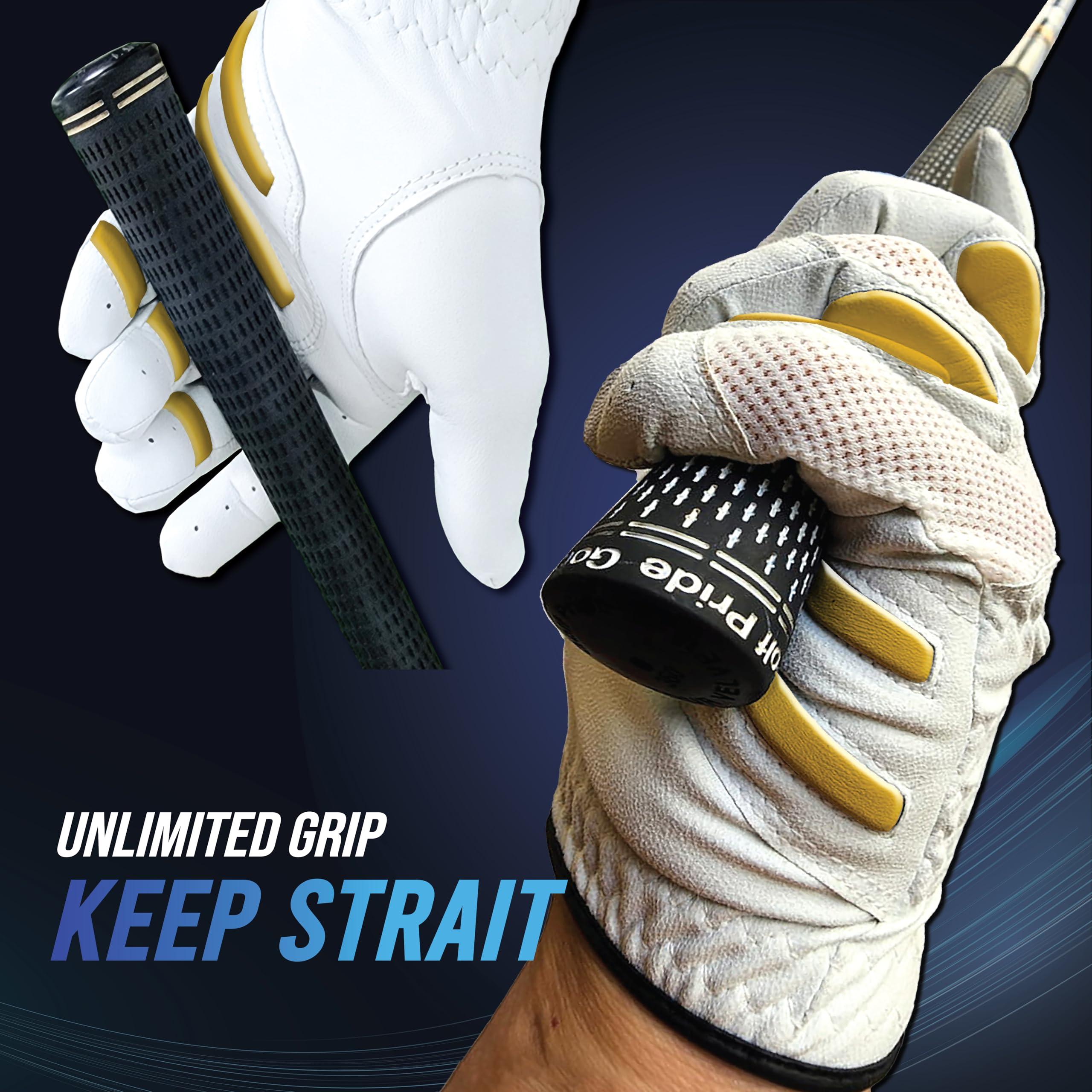 MONKEY GRIP MONKEY GRIP Golf Glove Bearing Capacity Non silp No Slice pad Premium Lether Power Pad Left Hand (Man-X_Large)