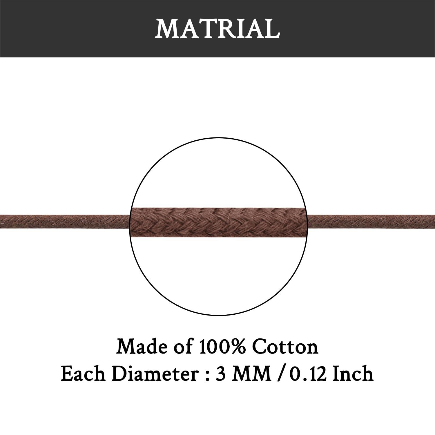 Endoto Endoto Waxed Shoelaces for Cole Haan Replacement Round Shoe Laces Oxford Golf Shoes(Color:Brown,Size:29Inch)