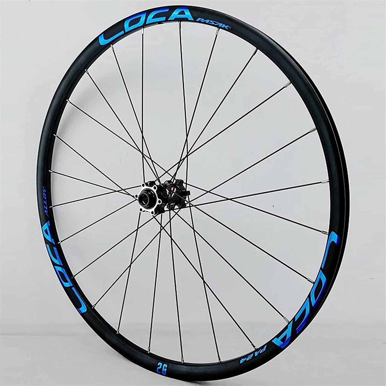 ZECHAO ZECHAO 26/27.5/29 in Mountain Bike Wheelset,Bike Wheel Alloy Rim Mountain 8-12 Speed with Straight Pull Hub 24 Holes Disc Brake Wheelset (Size : 29inch)
