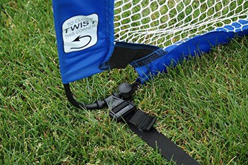 PUGG PUGG 4 Foot Pop Up Soccer Goal - Portable Training Futsal Football Net - The Original Pickup Game Goal (Two Goals & Bag)