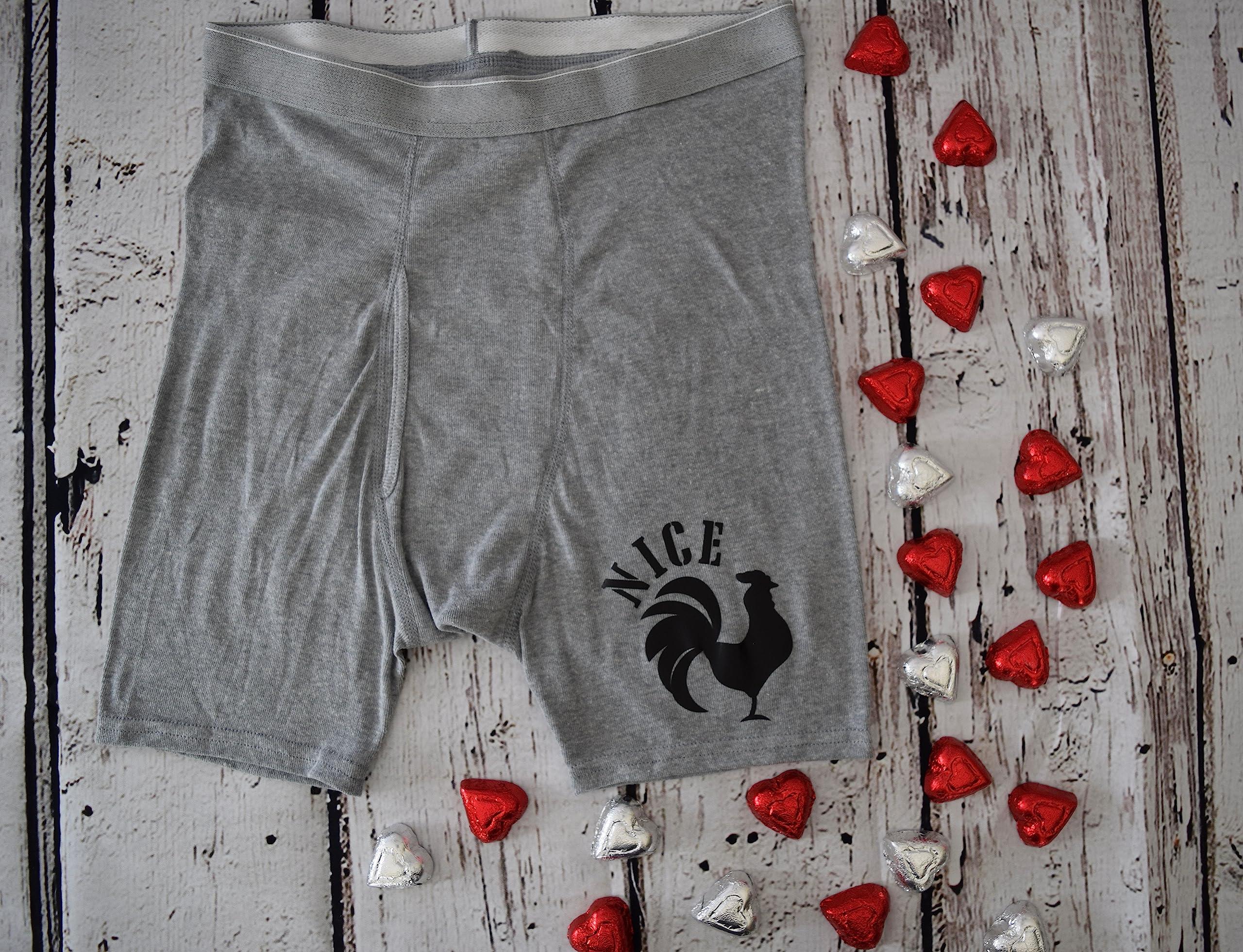 NineFit Basics Nice C*ck Boxer Briefs, Funny Boxer Briefs For Men, ONE PAIR (4X, Black)