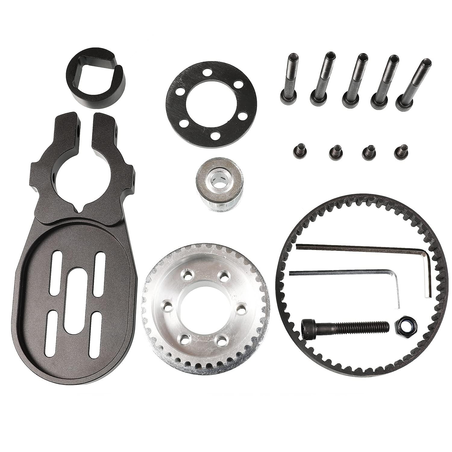 vanpro vanpro DIY Electric Skateboard Brushless Motor Mount Bracket /80MM 90MM 97MM 100MM Pulley Wheel KIT Belt 5M