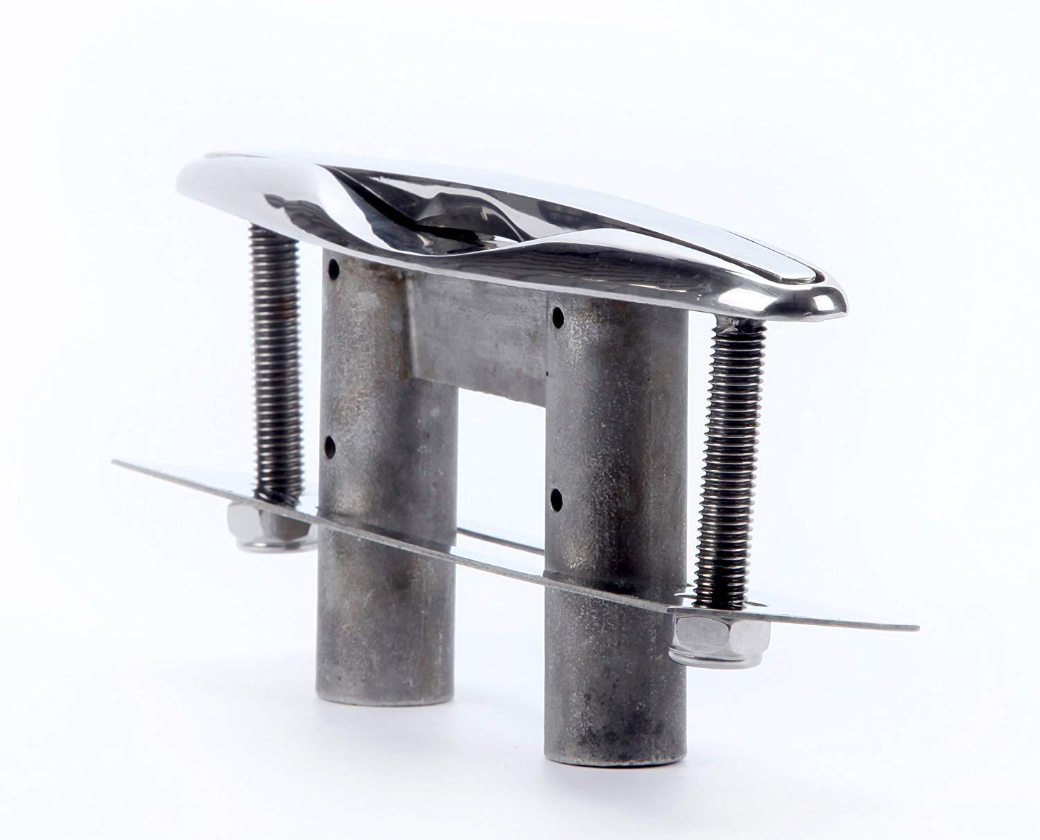 Amarine Made Amarine Made Pair of Boat Marine Stainless Steel 316 Pull up Cleat Flush Mount Cleat Lift (2pcs,8 Inch)