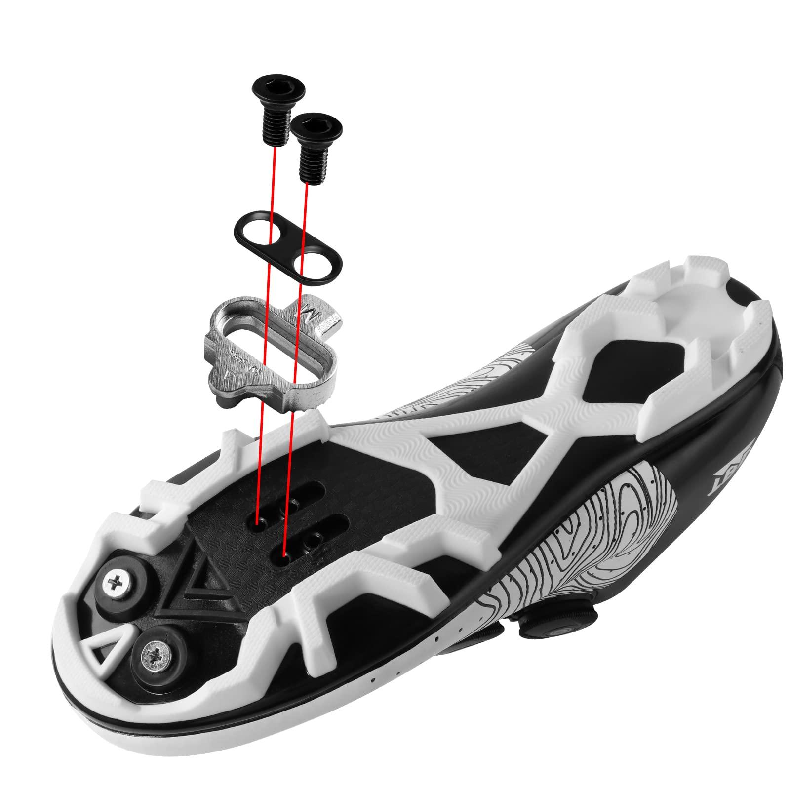 NAACOO NAACOO Bike Cleats Compatible with Shimano SPD SM-SH56 Cleats - Spinning Peloton Indoor Cycling Clips & Mountain MTB Bike Bicycle Cleat Set Easy Off(SH56)