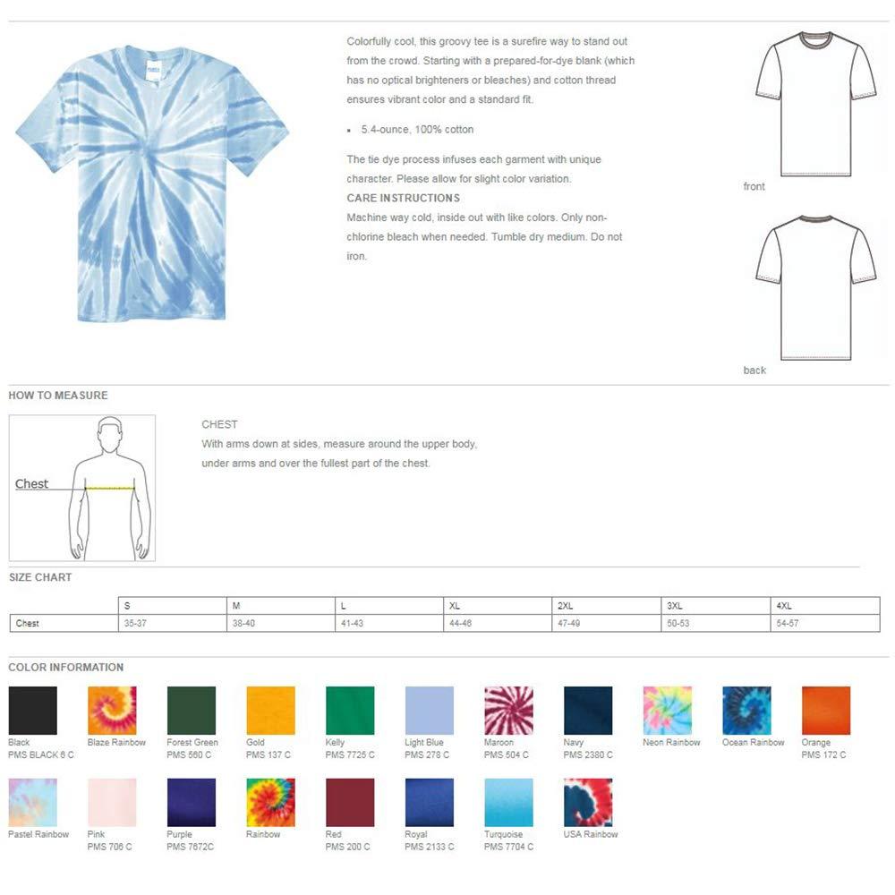 Just Customized Customized Tie Dye T-Shirt for Adults Personalize with Your Any Custom Text Gold