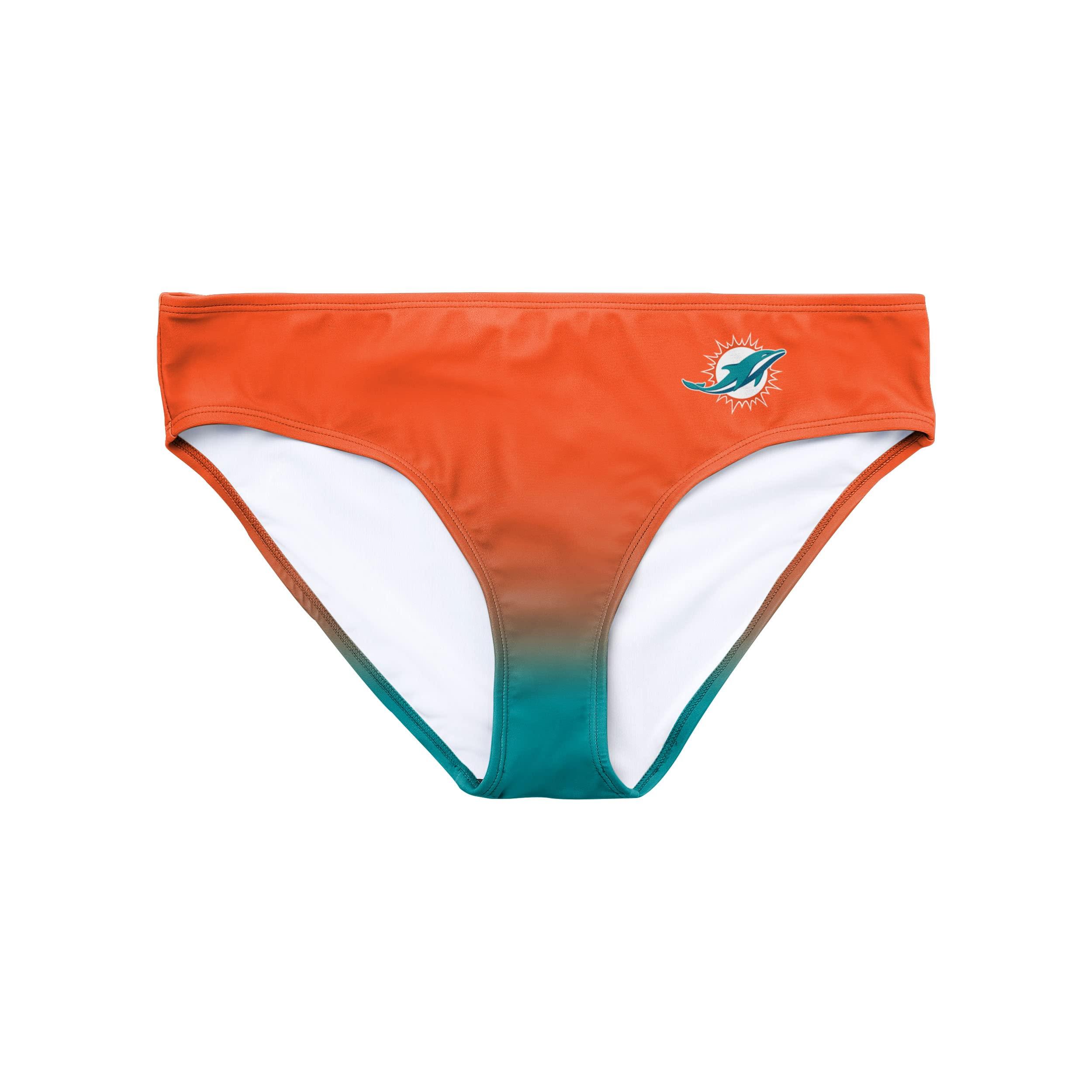 FOCO FOCO Women's NFL Team Logo Ladies Bathing Swim Wear Suit, Gametime Gradient-Bikini Bottom, Large