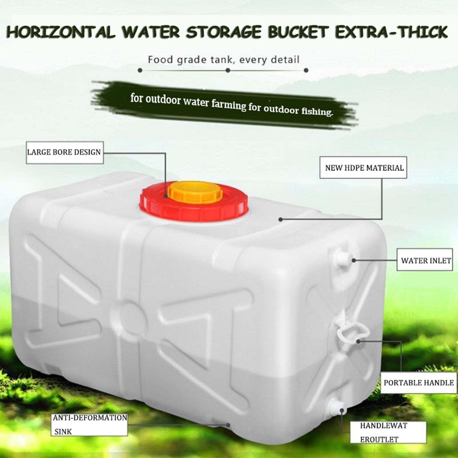YXCUIDP YXCUIDP Outdoor Water Tank,Thick Plastic Food Grade Water Container Water Storage Containers with Faucet, Agricultural Construction Watering Camping & Hiking Water Storage(25L)