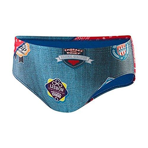 Speedo Speedo Men's Patch It Up Endurance Lite Swimsuit Short Trunk Briefs Multi