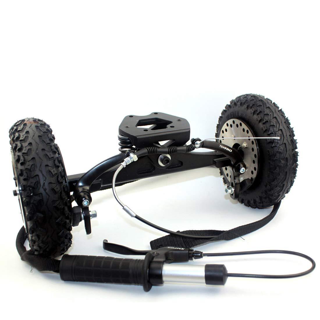 L-faster L-faster Mountainboarding Skateboard Trucks Offroad Boarding Spring Truck with Brake All Terrain Longboard Brake System (Brake Truck only)