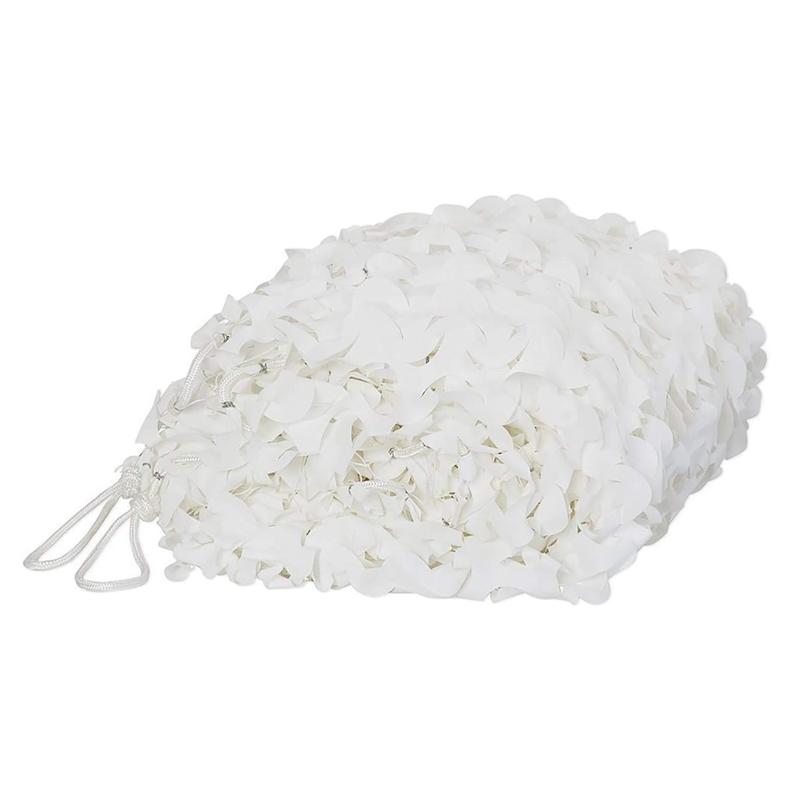 bandezid Camo Netting Camouflage Netting Military Net Sunscreen Nets,White Bulk Roll Camouflage Net,Woodland Camouflage Netting,Camouflage Net Blinds for Sunshade Camping Shooting Hunting-White camouflage net