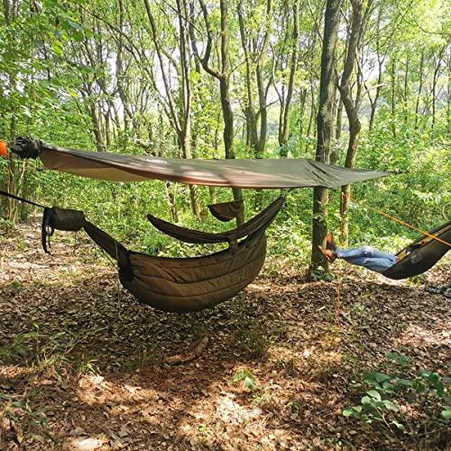 onewind onewind One Piece Tarp Sleeve 12ft, Camping Rain Fly Snakeskin for Tarp Easy Storage and Display, Lightweight and Breathable for Outdoor Camping, Hiking and Backpacking, OD Green