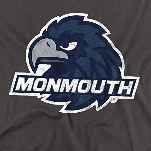 LOGOVISION Monmouth University Official Primary Logo Unisex Adult T-Shirt, Charcoal, 4X-Large