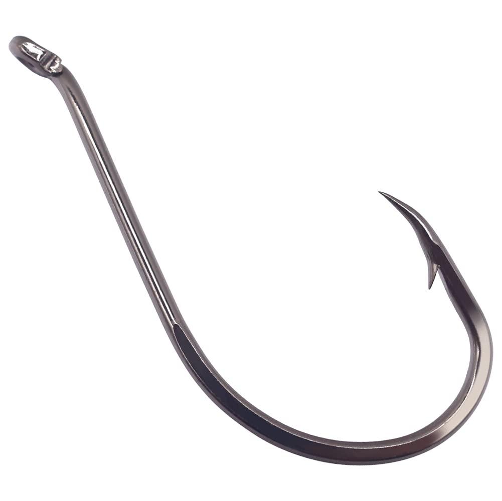 XFISHMAN XFISHMAN Octopus Hook - Circle Hooks - Freshwater & Saltwater - 6/0 Size - 50 Pack - Black