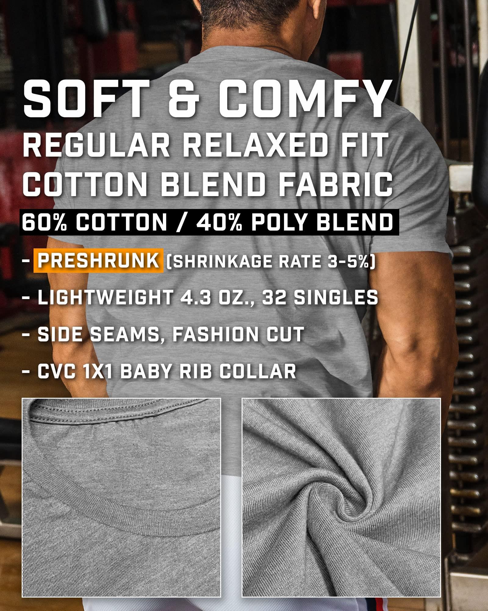 Gymish Lifestyle Gymish Lifestyle Gym Therapy Workout Shirts for Men, Lifting T-Shirt for Gym Workout (Grey, 3XL)