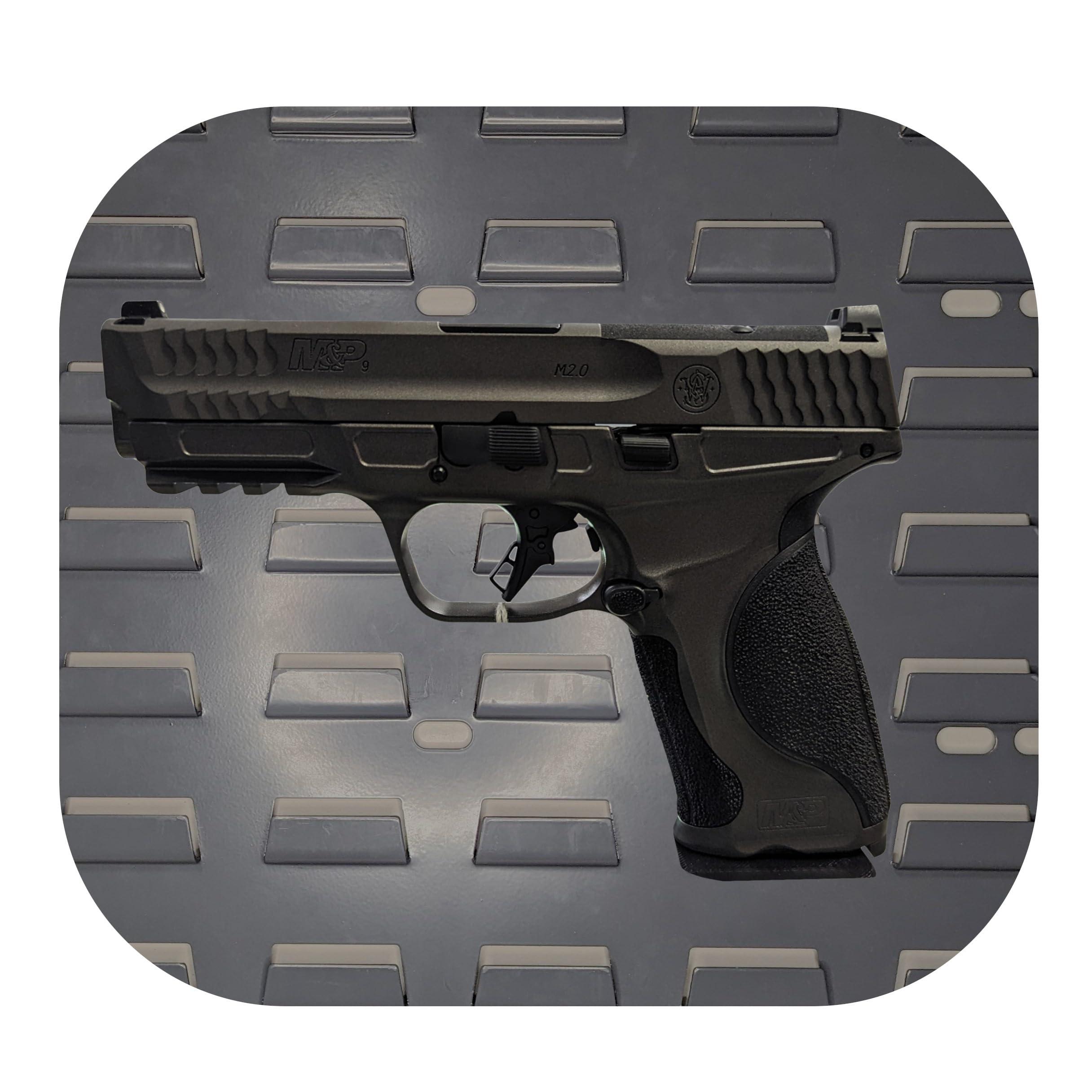 Hammy3DPrints Hammy3DPrints Mount for S&W M&P 9mm - Secure It/Akro Mils | Pistol Holder Handgun Storage Rack (Facing Left, Standard Panel)