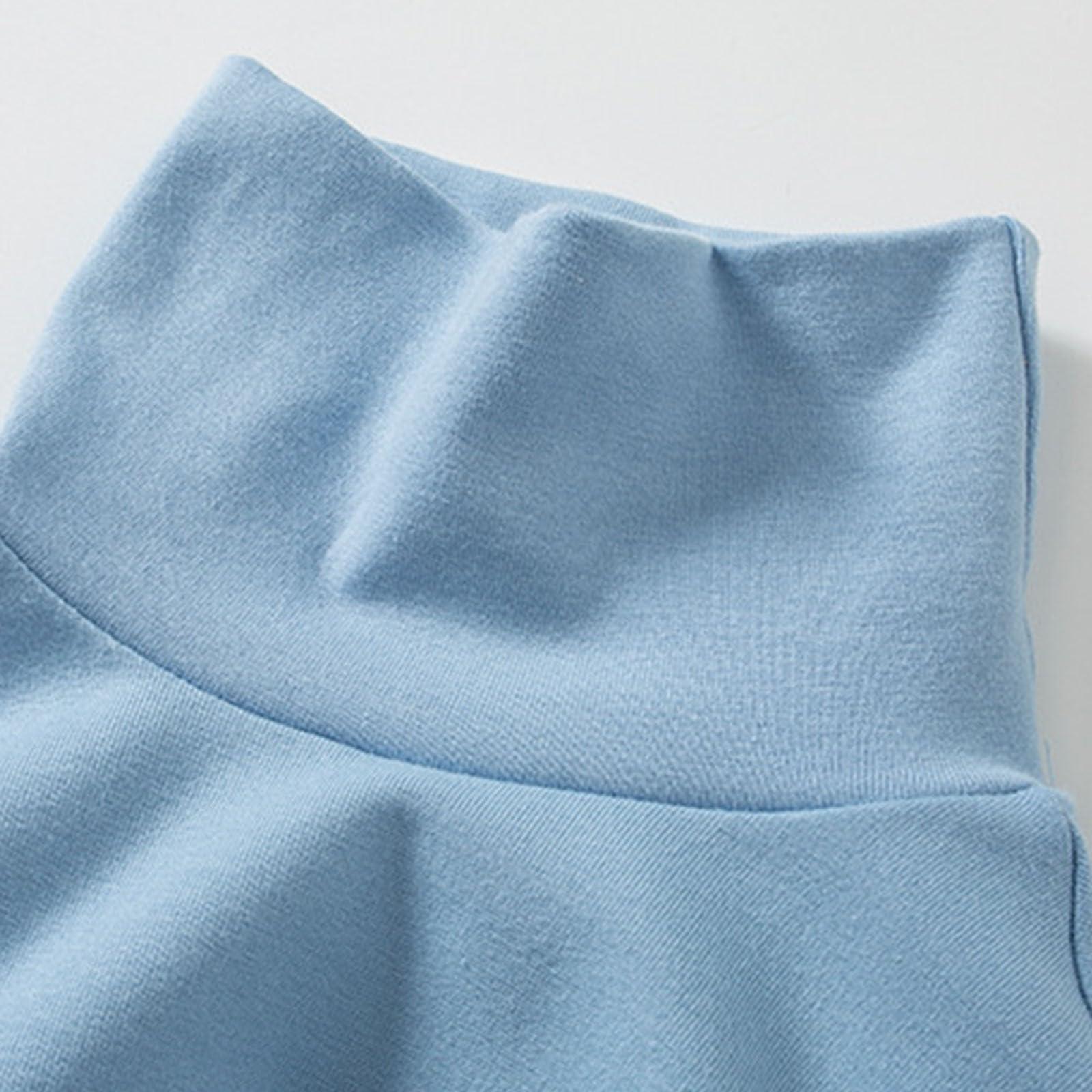 NineFit Basics Toddler Turtleneck Baby Boy Girl Solid Color Long Sleeve Shirt Mock Neck Shirt Turtleneck Blouse Fall (White, 3-4 Years)