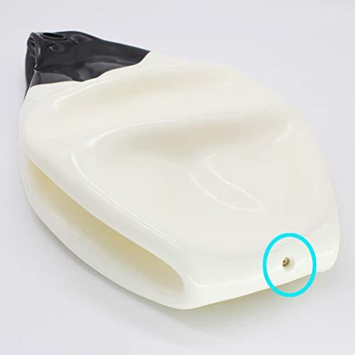 X-Haibei X-Haibei Pair of Boat Fenders Ball Round Anchor Buoy, Dock Bumper Ball Inflatable Vinyl Shield Protection Marine Mooring Buoys (White, A38(D14.9*H17.8 INCH))