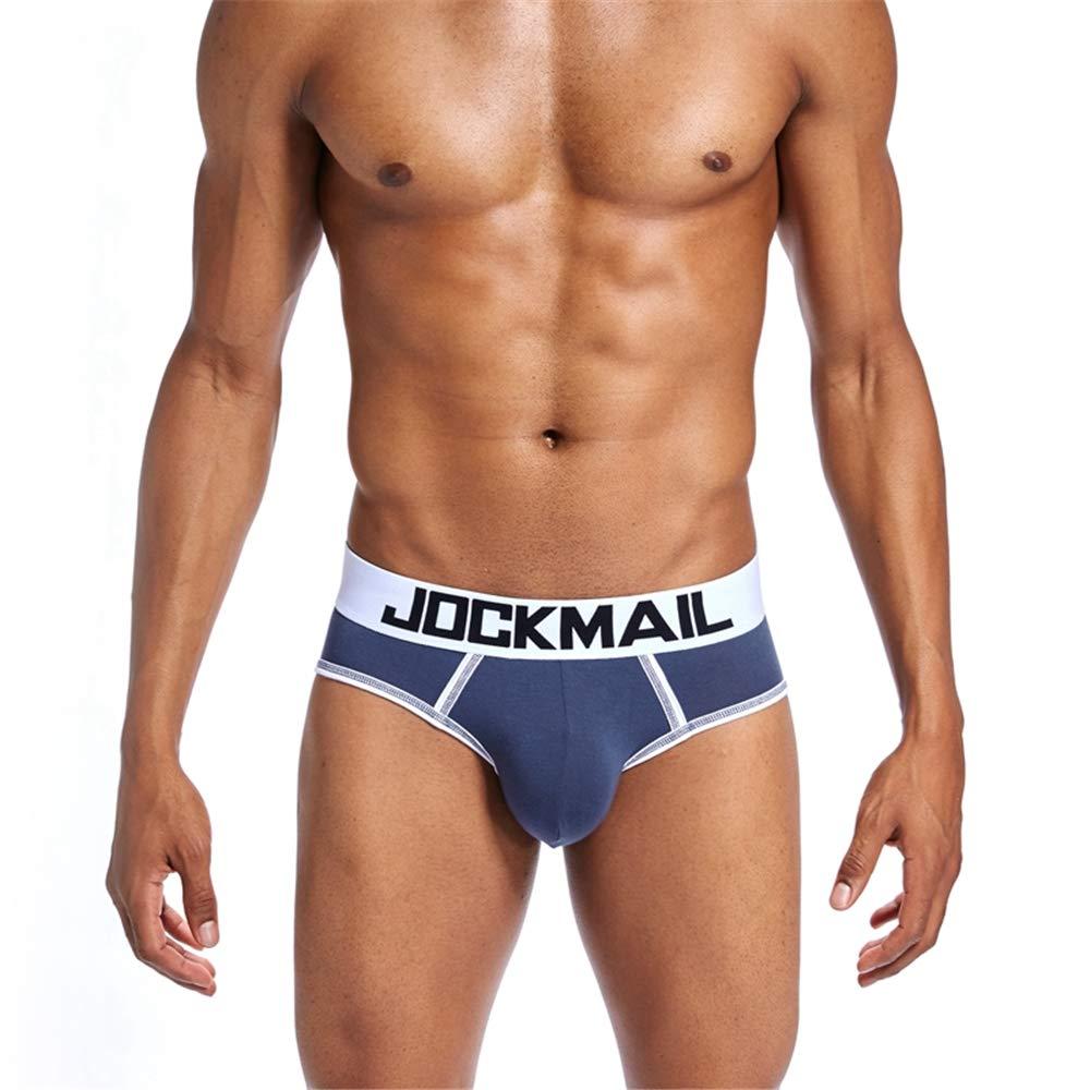 JOCKMAIL JOCKMAIL 2PCS/Pack Mens Open Back Briefs Bottomless Underwear Low Waist Mens Assless Men's Backless Briefs (US, Alpha, Medium, Regular, Regular, Gray + Gray)